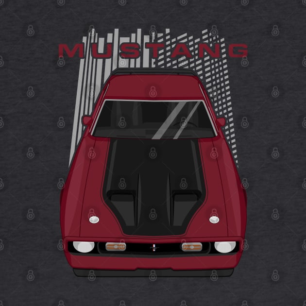 Mustang Mach 1 1971 to 1972 - Maroon by V8social